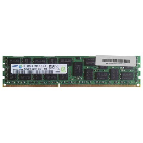 Серверна оперативна пам'ять Samsung 8Gb DDR3-1600 PC3-12800R RDIMM ECC Registered (M393B1K70DH0-CK0) 300174 фото