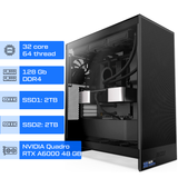 Рабочая станция ALFA Pro 444 / AMD Ryzen Threadripper PRO 5975WX / RAM 128GB / 2х SSD 2TB / NVIDIA Quadro RTX A6000 48 GB 0444 фото