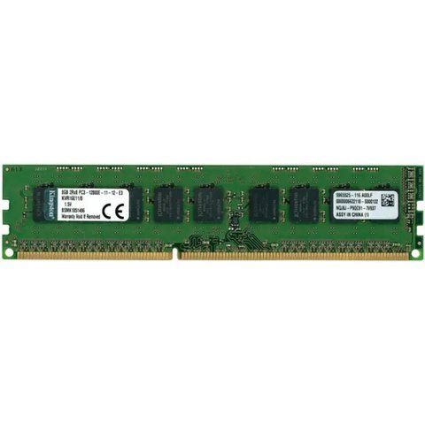 Серверна оперативна пам'ять Kingston 8Gb DDR3-1600 PC3-12800E UDIMM ECC Unbuffered (KVR16E11/8) 300048 фото