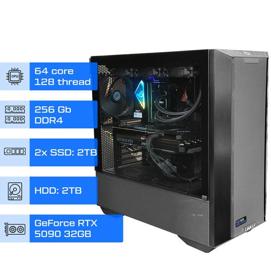 Робоча станція ALFA Pro 518 / AMD Ryzen Threadripper 3990X / RAM
