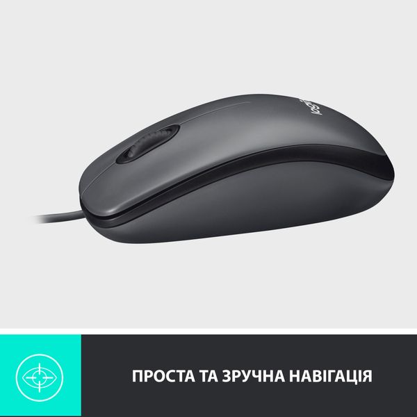 Мышь Logitech M100 USB Black (910-006652) 10033 фото