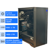 Рабочая станция ALFA Pro 235 / AMD Ryzen 7 7700X / RAM 64GB / SSD 1TB / HDD 1TB / NVIDIA Quadro RTX A4500 20GB 0235 фото