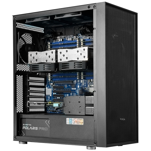 Сервер Dual ALFA Tower 764 / 2х AMD EPYC 7763 / RAM 256GB / 2х SSD 800GB / int video 01169 фото