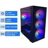 Компʼютер ALFA Gaming 93 / Ryzen 5 5500 / RAM 16 GB / SSD 500GB / RTX 5050 8GB 20093 фото