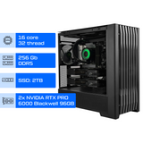 Рабочая станция ALFA Pro 1058 / AMD Ryzen Threadripper PRO 9955WX / RAM 256GB / SSD 2TB / 2x NVIDIA RTX PRO 6000 Blackwell 96GB 01058 фото