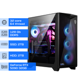 Рабочая станция ALFA Pro 522 / AMD Ryzen Threadripper 7970X / RAM 128GB / SSD 2TB / HDD 2TB / GeForce RTX 5090 32GB 0522 фото