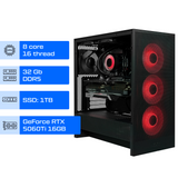 Компʼютер ALFA Gaming Pro 124 / AMD Ryzen 7 9800X3D / RAM 32GB / SSD 1TB / GeForce RTX 5060Ti 16GB 20124 фото