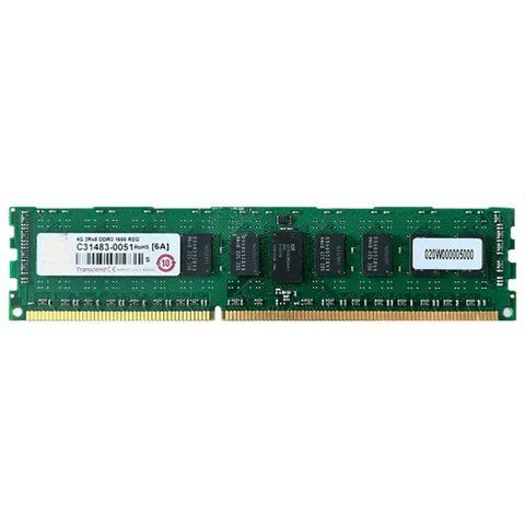 Серверна оперативна пам'ять Transcend 4Gb DDR3-1600 PC3-12800R RDIMM ECC Registered (C31483) 300334 фото