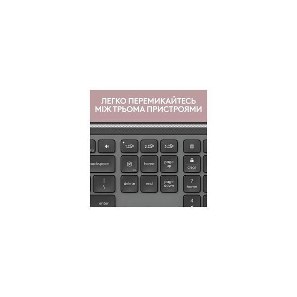 Клавиатура Logitech K950 Bluetooth/Wireless UA Graphite (920-012465) 110057 фото