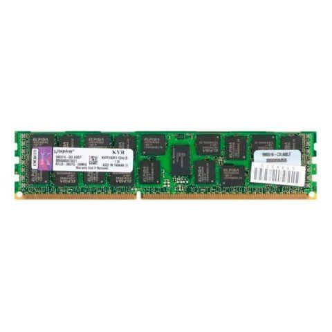Серверна оперативна пам'ять Kingston 8Gb DDR3-1600 PC3-12800R RDIMM ECC Registered (KVR16R11D4/8) 300054 фото