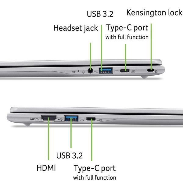 Ноутбук Acer Chromebook 315 CB315-7H (NX.JUVEU.001) Silver 119258 фото