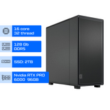Рабочая станция AI ALFA Pro 1297 / Intel Xeon w5-3525 / RAM 128GB / SSD 2TB / Nvidia RTX PRO 6000 Workstation Edition 96GB 01297 фото