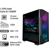 Комп'ютер Alfa Server #121 Performance Gaming Setup, Intel Core i5-13400F, 10 ядер, 16 потоків, ОЗП 32GB, GeForce RTX 4070 12GB 0121 фото