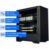 Сервер GPU Dual ALFA Tower 723 / 2х Intel Xeon Gold 6254 / RAM 256GB / SSD 2TB / 2x Nvidia RTX PRO 4000 Blackwell 24GB 01144 фото