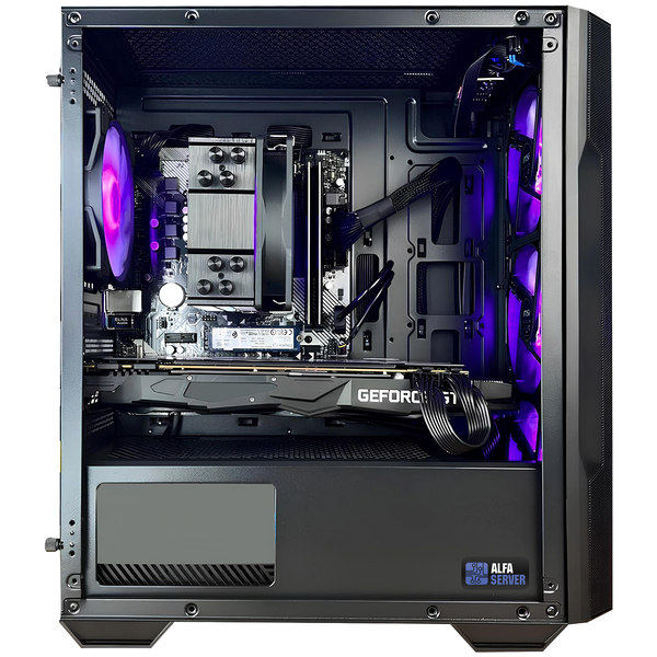 Комп'ютер Alfa Server #121 Performance Gaming Setup, Intel Core i5-13400F, 10 ядер, 16 потоків, ОЗП 32GB, GeForce RTX 4070 12GB 0121 фото