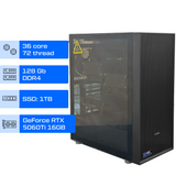 Двухпроцессорная рабочая станция ALFA Server 612 / 2х Intel Xeon Gold 6154 / RAM 128GB / SSD 1TB / GeForce RTX 5060Ti 16GB 0612 фото
