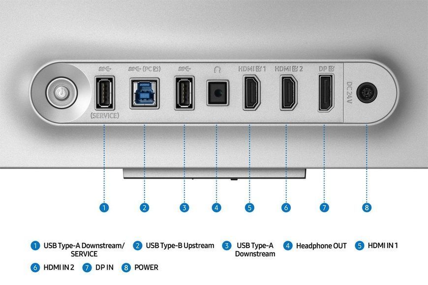 Монітор Samsung 32" Odyssey G8 G81SF (LS32FG812SIXUA) OLED Silver 240Hz 100934 фото